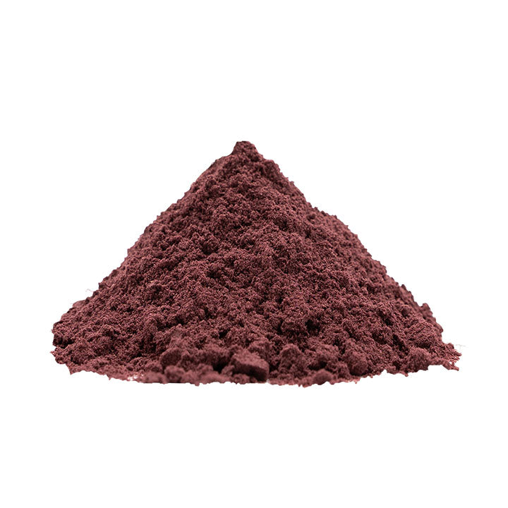 Freeze dried Blueberry Powder on white background, perfect for baking, dessert, and smoothie