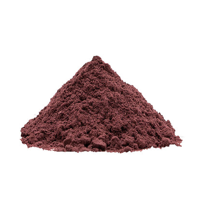 Freeze dried Blueberry Powder on white background, perfect for baking, dessert, and smoothie