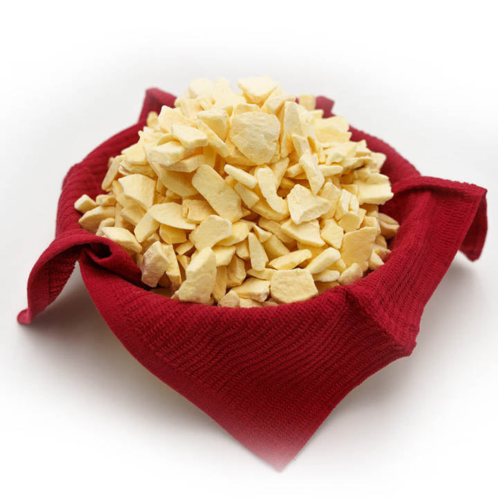Freeze Dried Apple Slice on a bowl