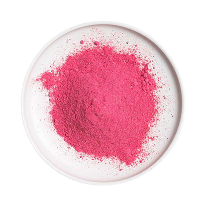 Freeze Dried Cranberry Powder on white plate