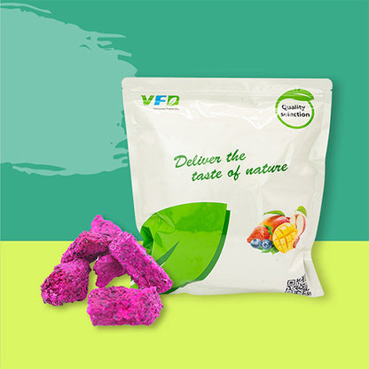 Freeze-Dried Dragon Fruit Chunks - Non-GMO Pitaya - No Sugar Added - Dragon Fruit Wholesale Bulk Supply