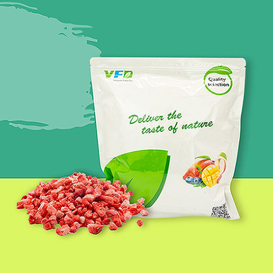 Freeze-Dried Strawberry Diced Contains Sugar - Bulk Freeze Dried Strawberries Supply