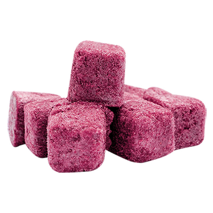 Freeze dried Apple & Blueberry fruit topping on white background — crisp, natural fruit snack by VFD, perfect for baking, desserts, and smoothies