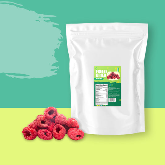 Freeze-Dried Raspberry, Whole - Grade A Raspberries - Ideal for Cocktail