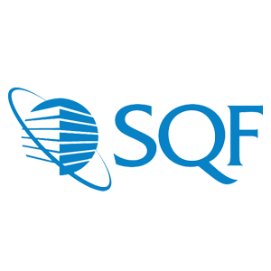 SQF certification mark on a white background