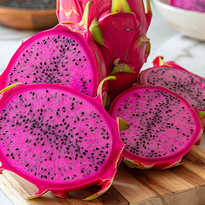 Freeze-Dried Dragon Fruit Diced - Pitaya Pieces - Single Ingredient